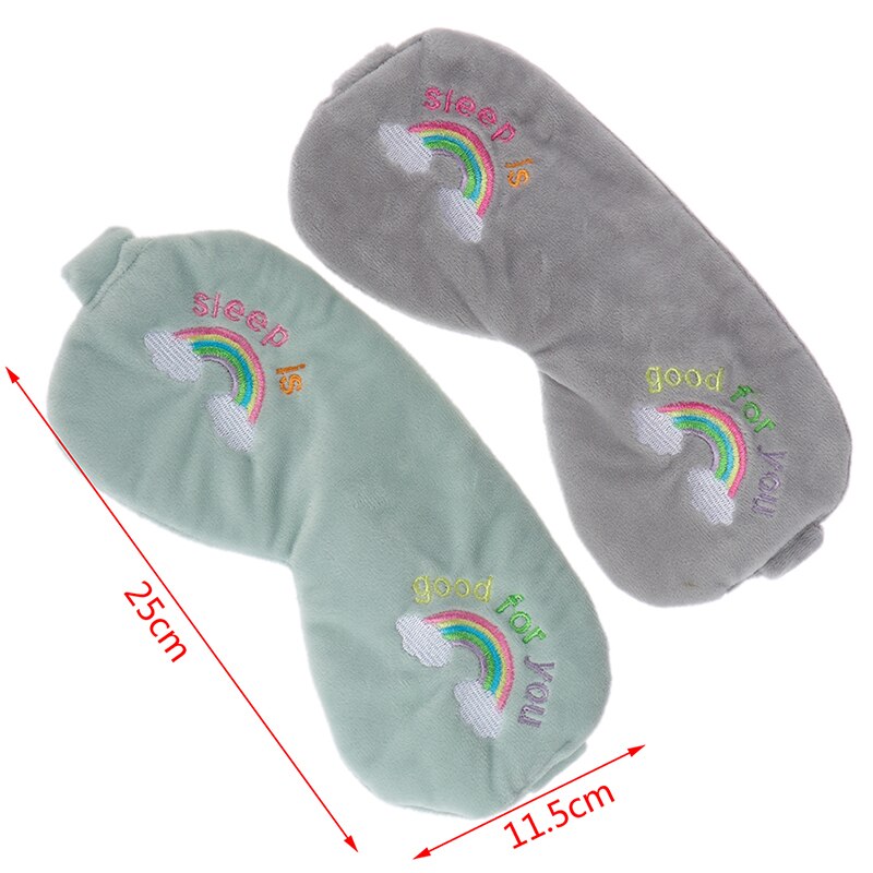 Masque pour les yeux de sommeil couverture pour les yeux ombre Patch pour les yeux multi-usage maquillage bandeau broderie velours bandeau pour les cheveux doux Portable bandeau