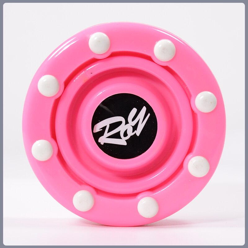 2 sztuk hokej na lodzie Puck kryty Polak rolki piłka hokejowa dobrej jakości piłka hokejowa s sprzęt sportowy ulica/wałek hokej Puck: Różowy