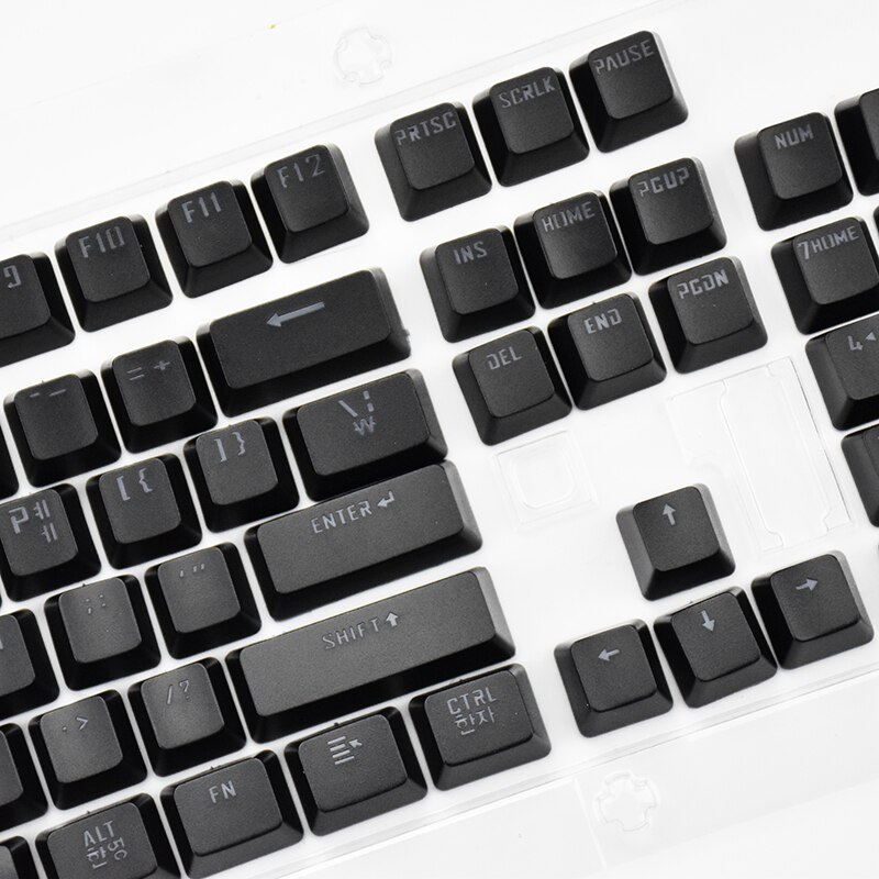 Korean Keycaps for Mechanical Keyboard Compatible with MX Switches Double Shot Support Led Lighting 한국어 키캡