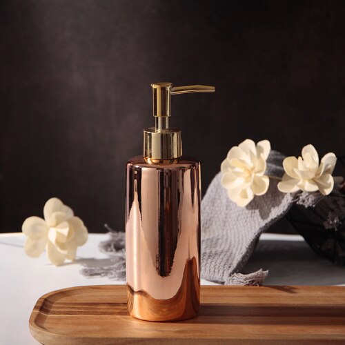 Newyearnew 1 bit keramiska flytande tvåldispenser emulsionsflaska latexflaskor badrumstillbehör badrumset bröllop: 360ml g