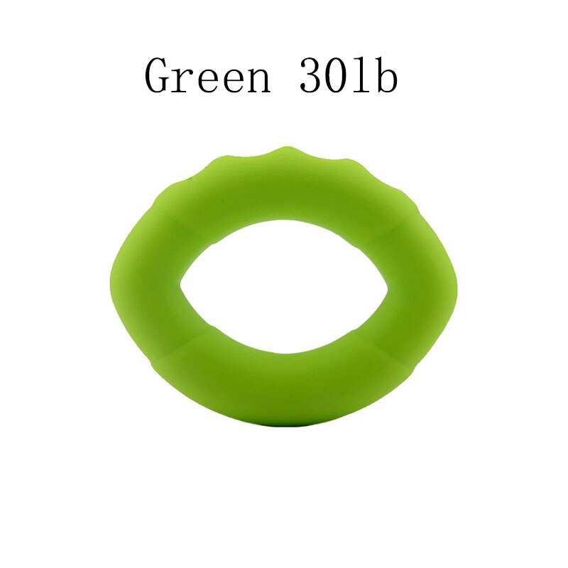 Hand Grip ring Silicone athlete Gym Fitness exerciser grips Muscle Strength Sport wrist Training Equipment: white