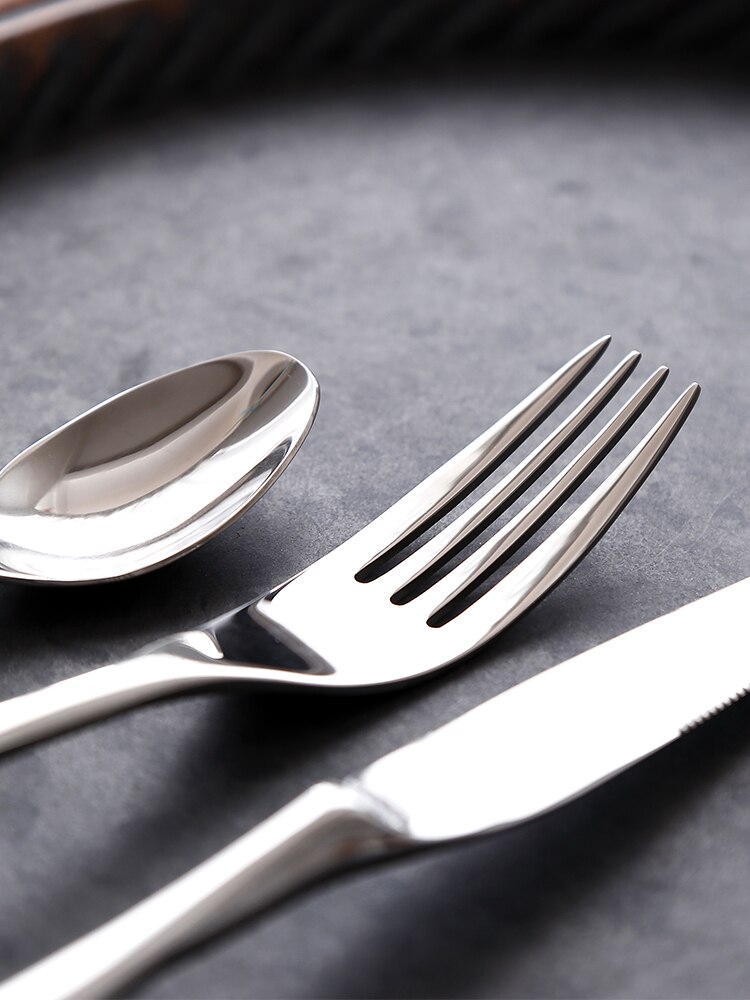 Thicken Metal Cutlery Set Modern Eco Friendly Products Stainless Steel Dinnerware Set Geschirr Set Wedding Decoration EC50CJ