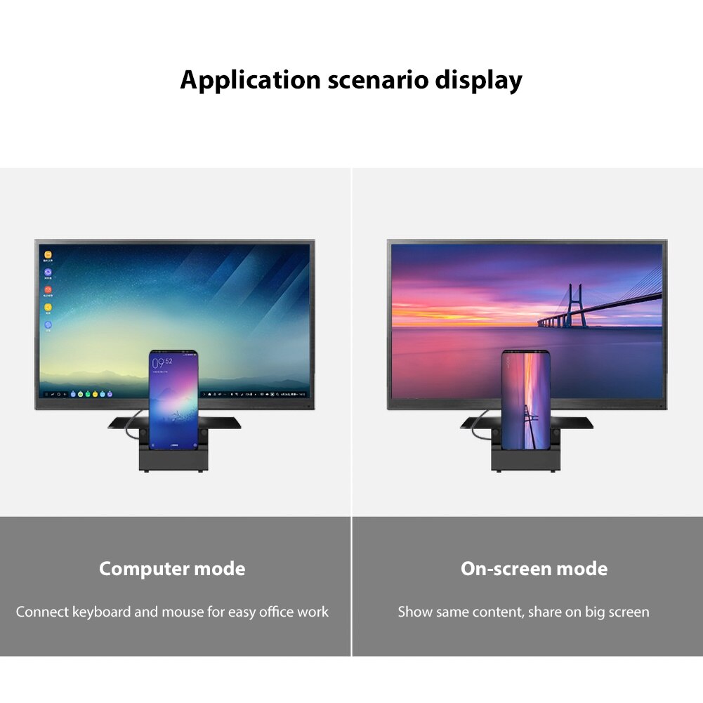 Phone Holder USB Docking Station 8 in 1 USB-C Hub Type-C to HDMI TF USB 2.0 Dock Station USB C Docking Station HDMI док станция