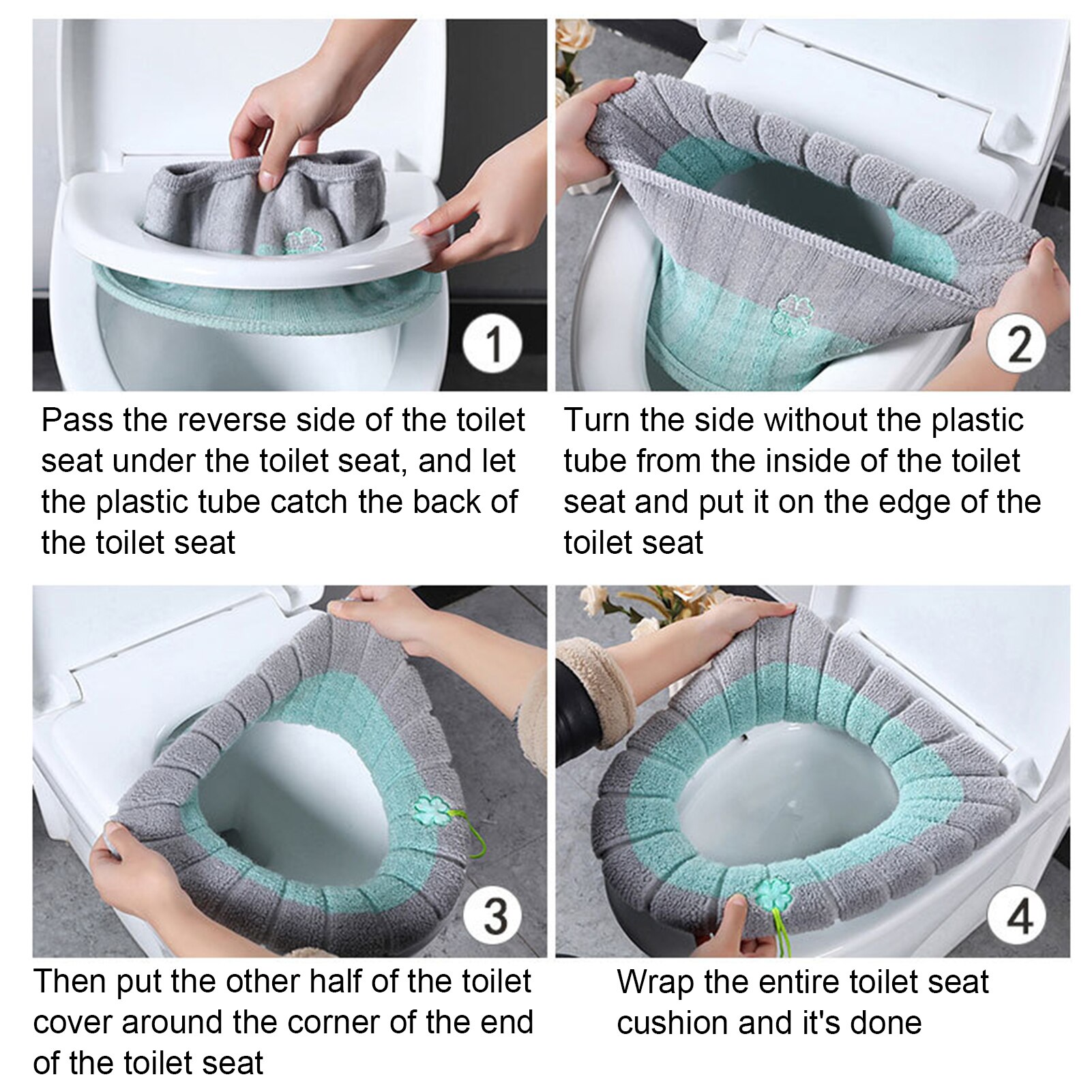 Zachte Wasbare Toilet Seat Cover Mat Pad Kussen Gebruik Warme Comfortabele Wc Tool Thuis Badkamer Wc Schoonmaken Accessoires