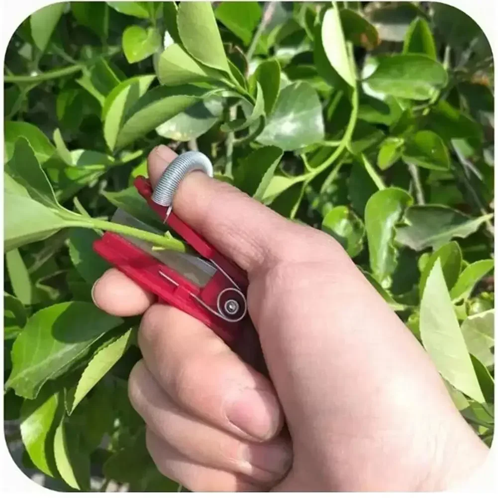 Multifunction Thumb Knife Garden Pruner Fruit Picking Device Safe Fruit Blade Tool Cutting Blade Rings Finger Protector Catcher: Default Title