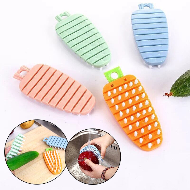 Fruit Vegetable Cleaning Brush Potato Carrots Salad Cleaner Antibacterial Brushes Fruit Cleaning Tools Kitchen Accessoies