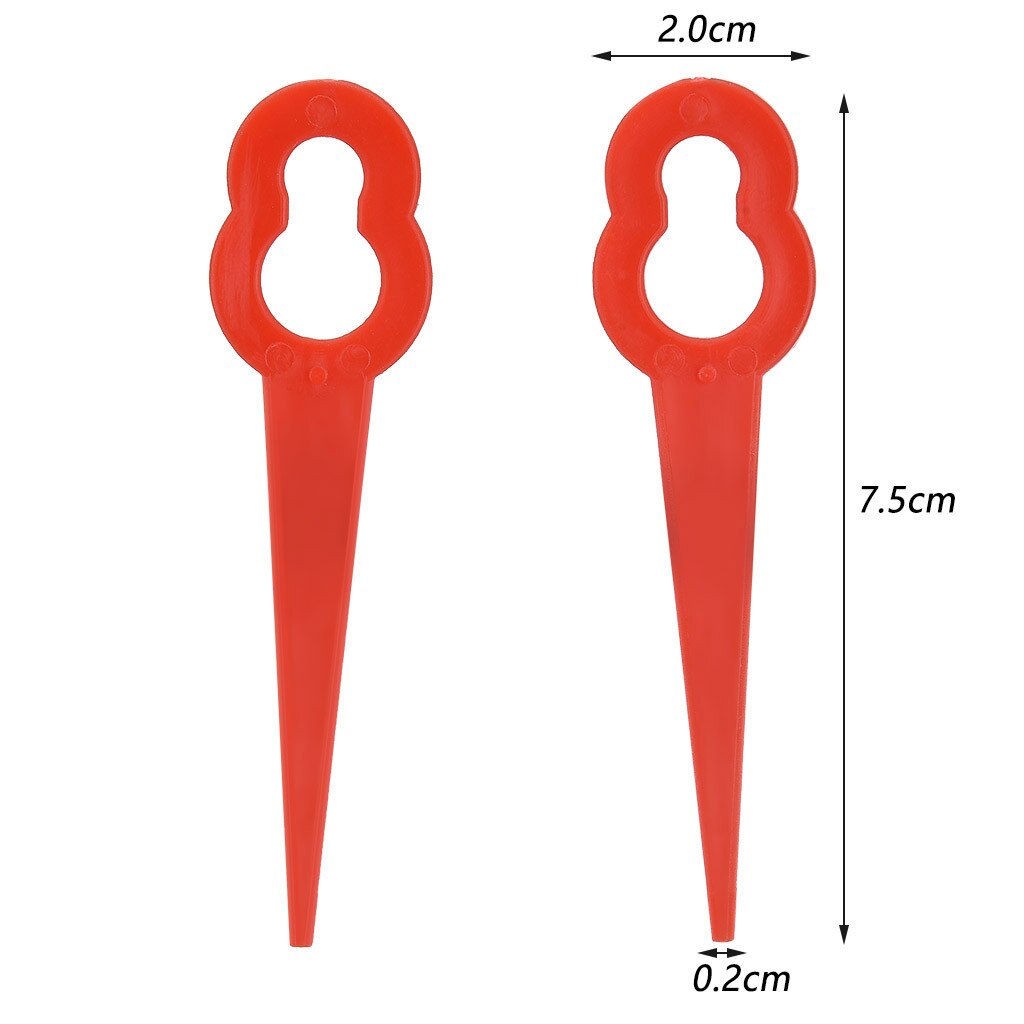 20Pcs Plastic Blade Cutter Vervangen Voor Draadloze Gras Tuin Crop Strimmer Plastic Messen Voor Florabest Gras Trimmer