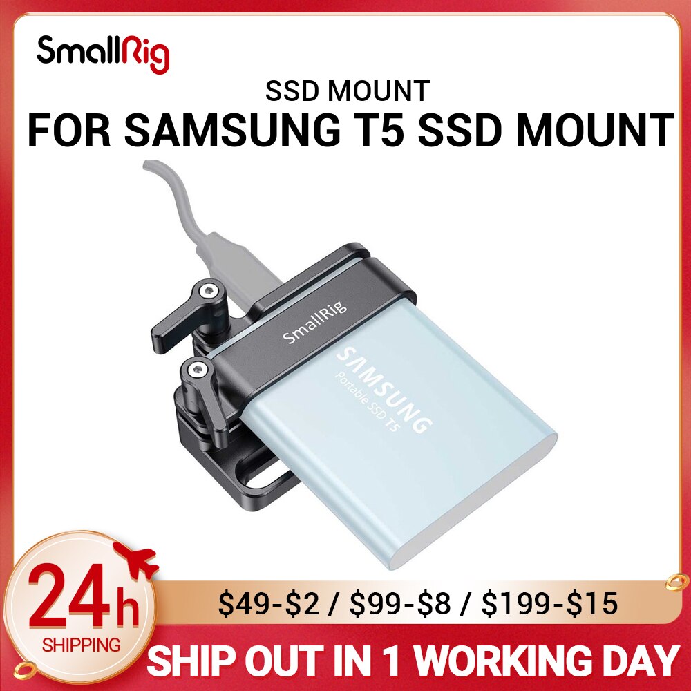 Smallrig Camera Rig Mount Voor Samsung T5 Ssd Voor Blackmagic Pocket Cinema Camera 4K / 6K Smallrig kooi 2245