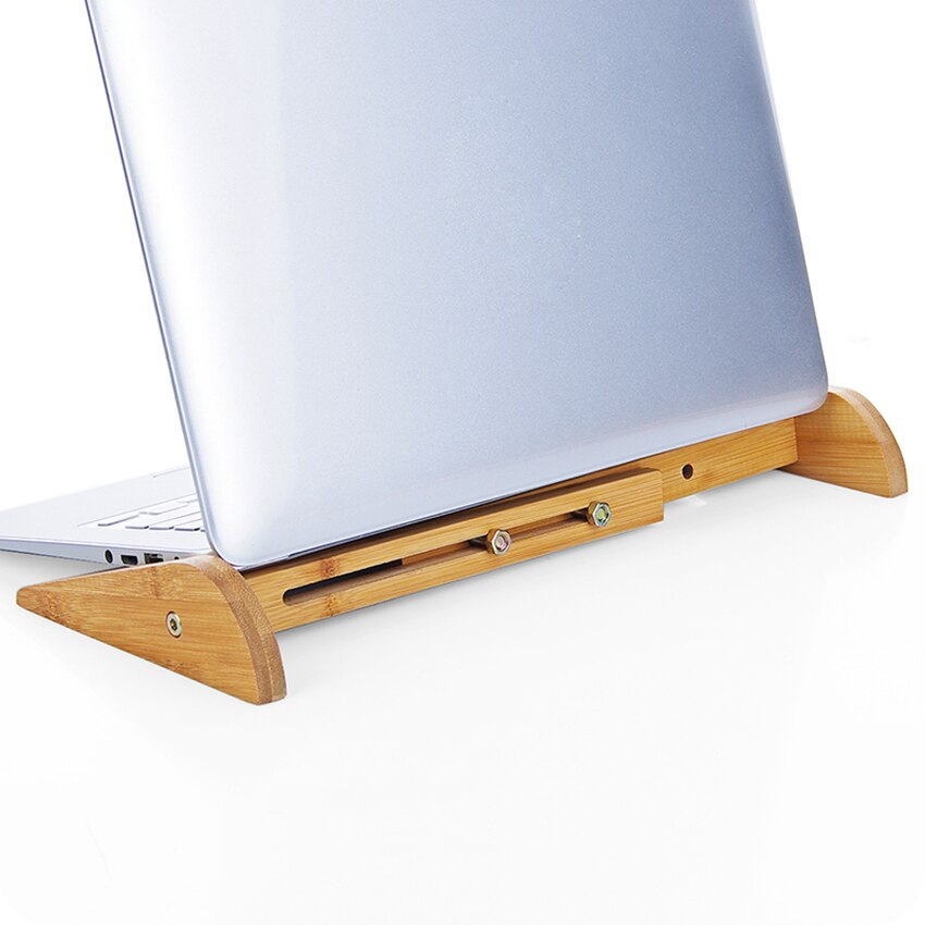 Simple Desktop Wooden Laptop Stand Notebook Wood Holder ajustable laptop cooling STAND PAD SHELF