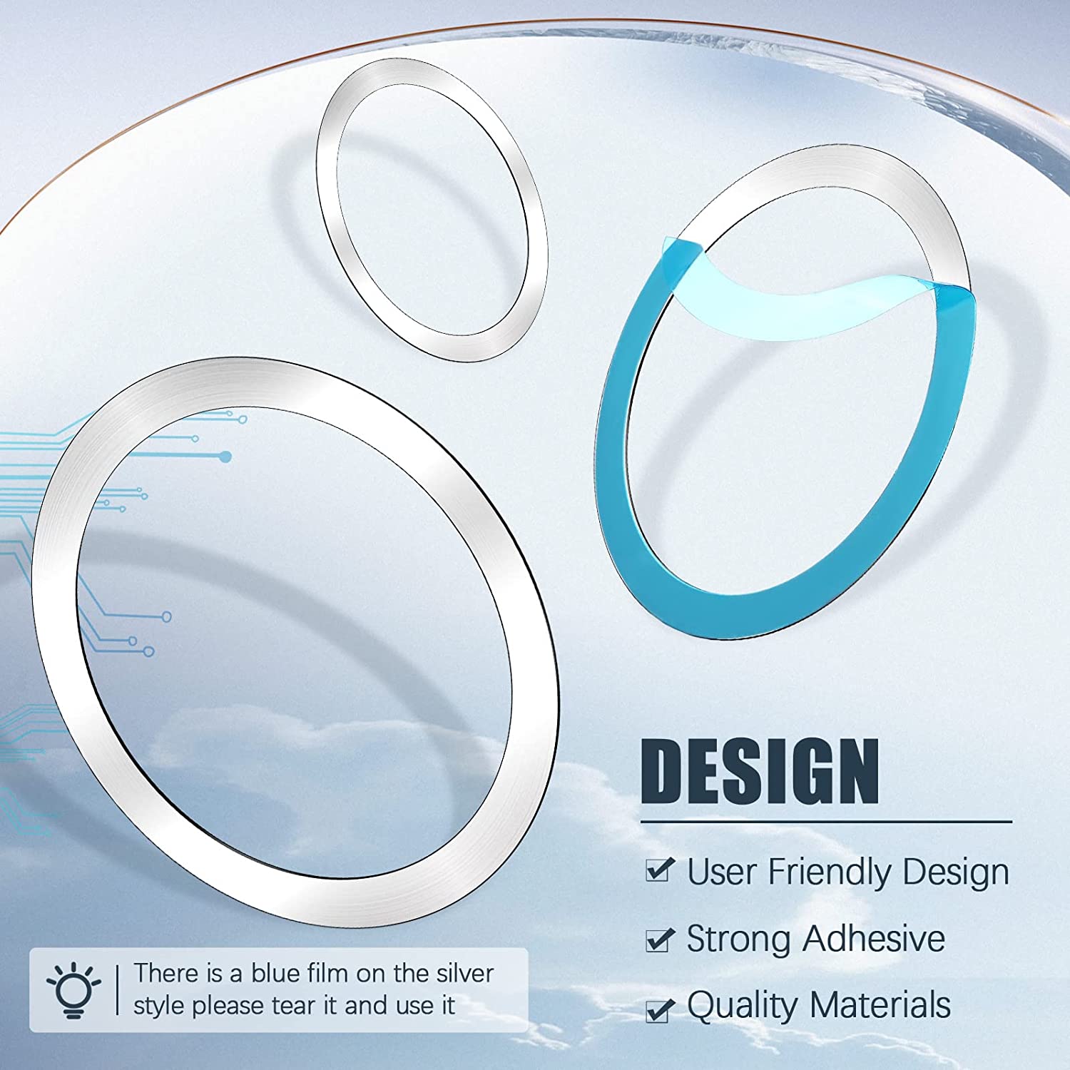 Magnetische Draadloze Autolader Metalen Ringen Sticker Voor Magsafe Draadloze Oplader Auto Mount Telefoon Houder Voor Iphone 13 12 11Pro max