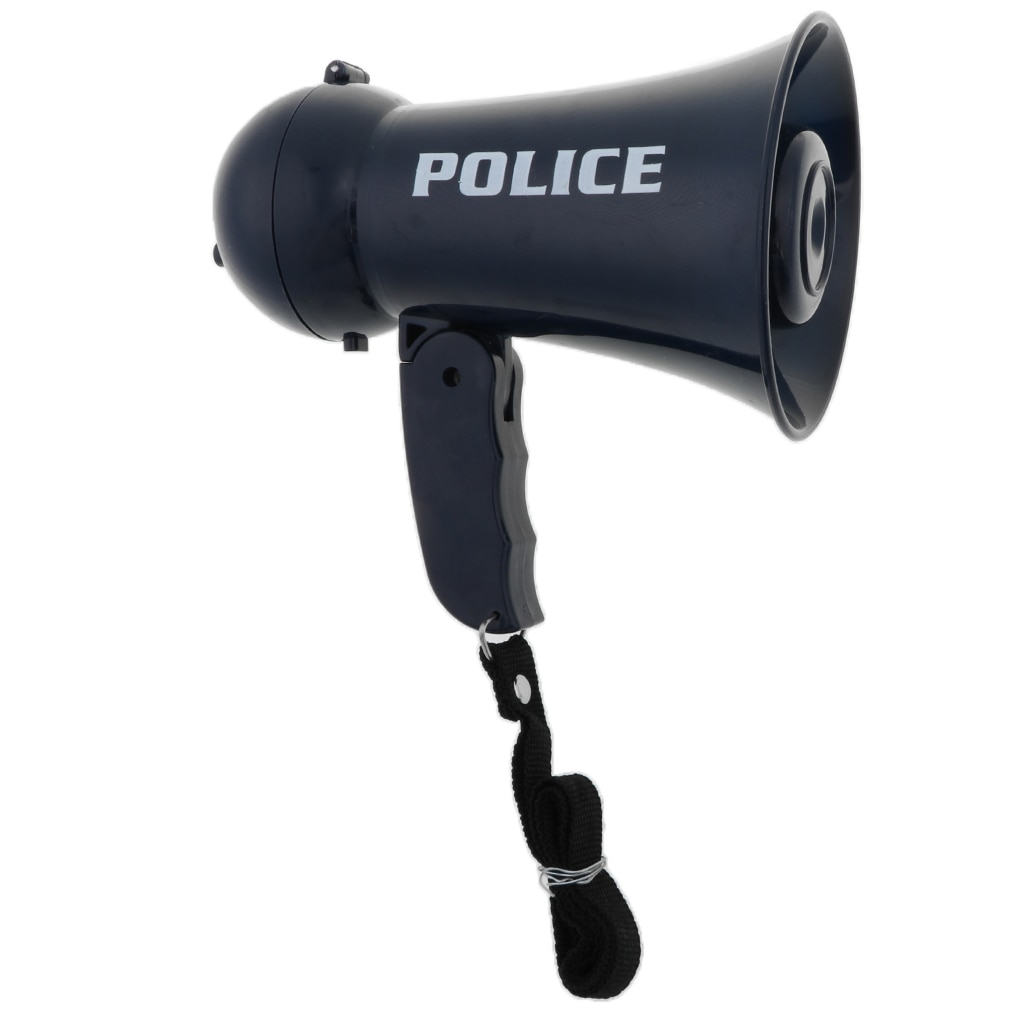 Children Police Officer Megaphone with Sound For Kids Pretend Play Game Toys