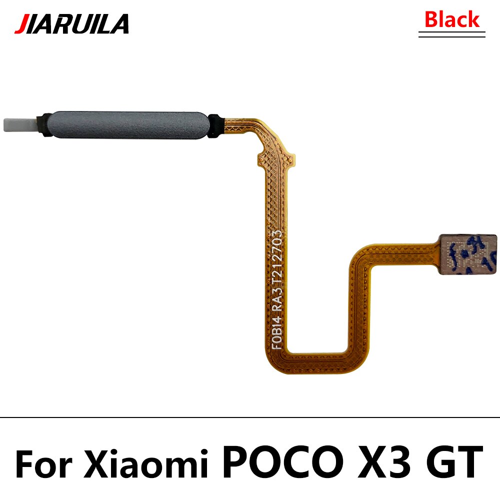 Originale per Xiaomi Poco X3 NFC X3 pro GT Mi 11T pro pulsante casa impronta digitale tocco ID sensore flettere cavo nastro parti di ricambio: Poco X3 GT nero