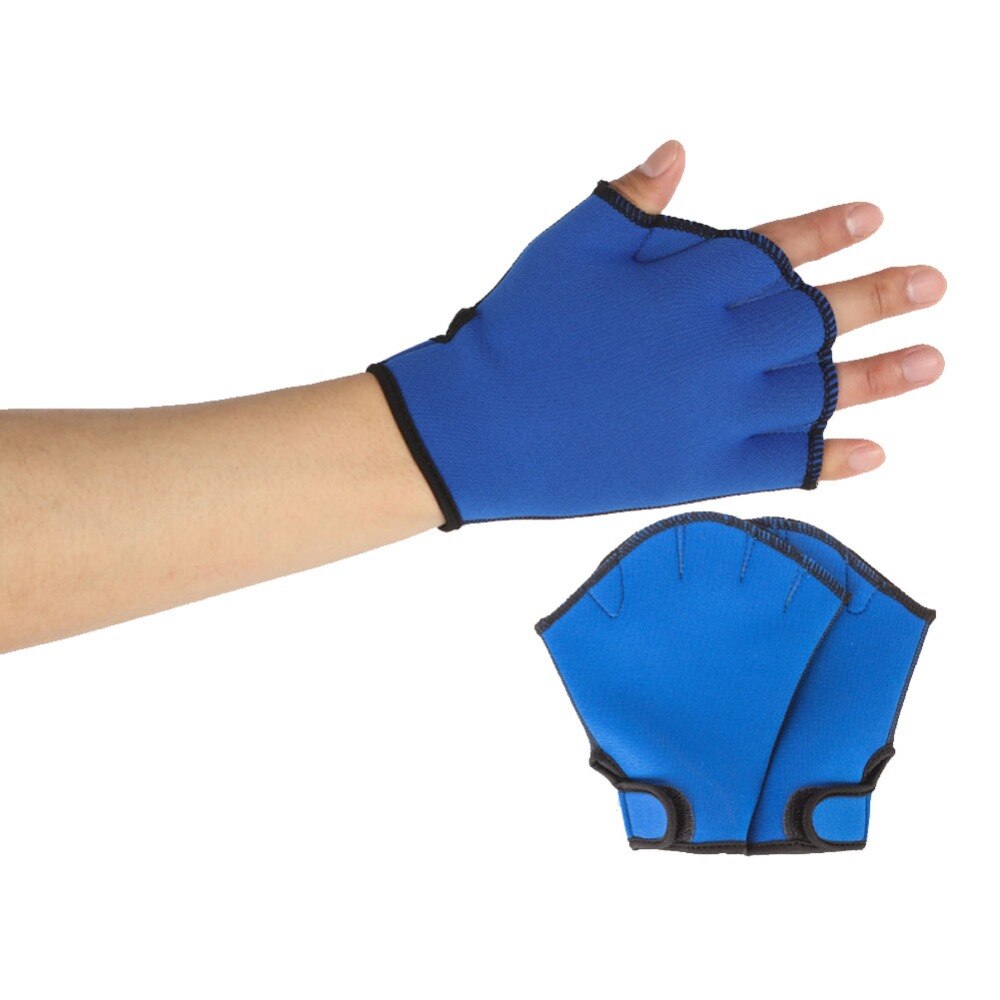 Deportes de natación guantes de remo mano de malla natación entrenamiento buceo guantes sin dedos guantes acuáticos surf agua natación guantes