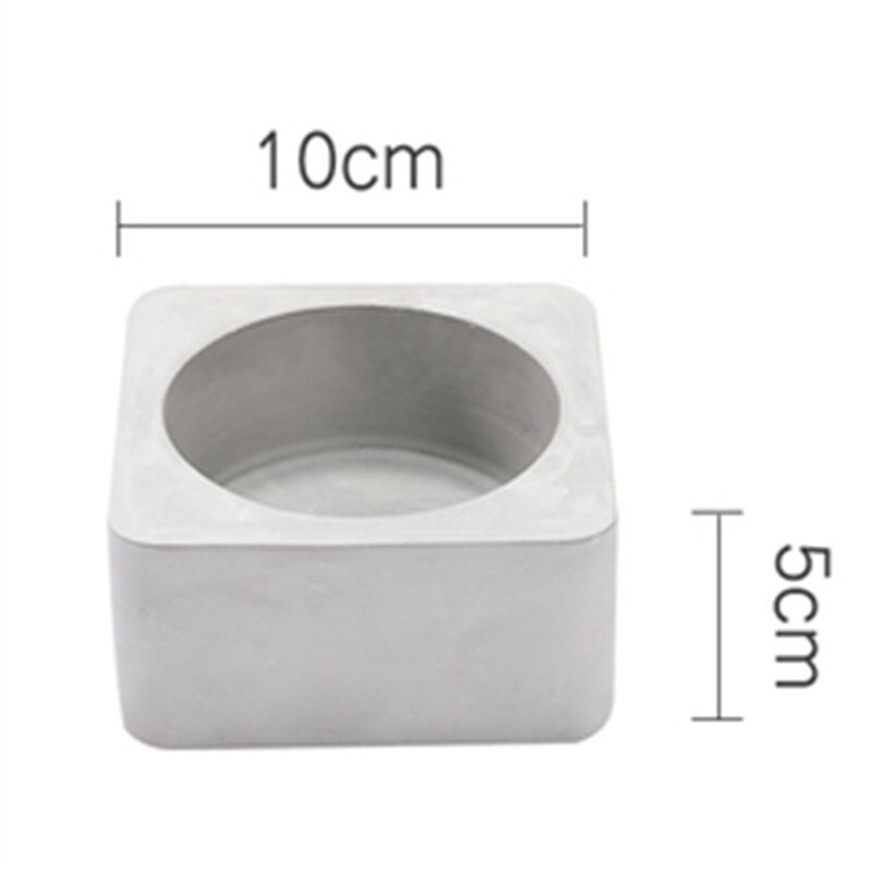 Moldes de cerámica de arcilla para maceta de cemento, molde de silicona para maceta de concreto: Gris oscuro