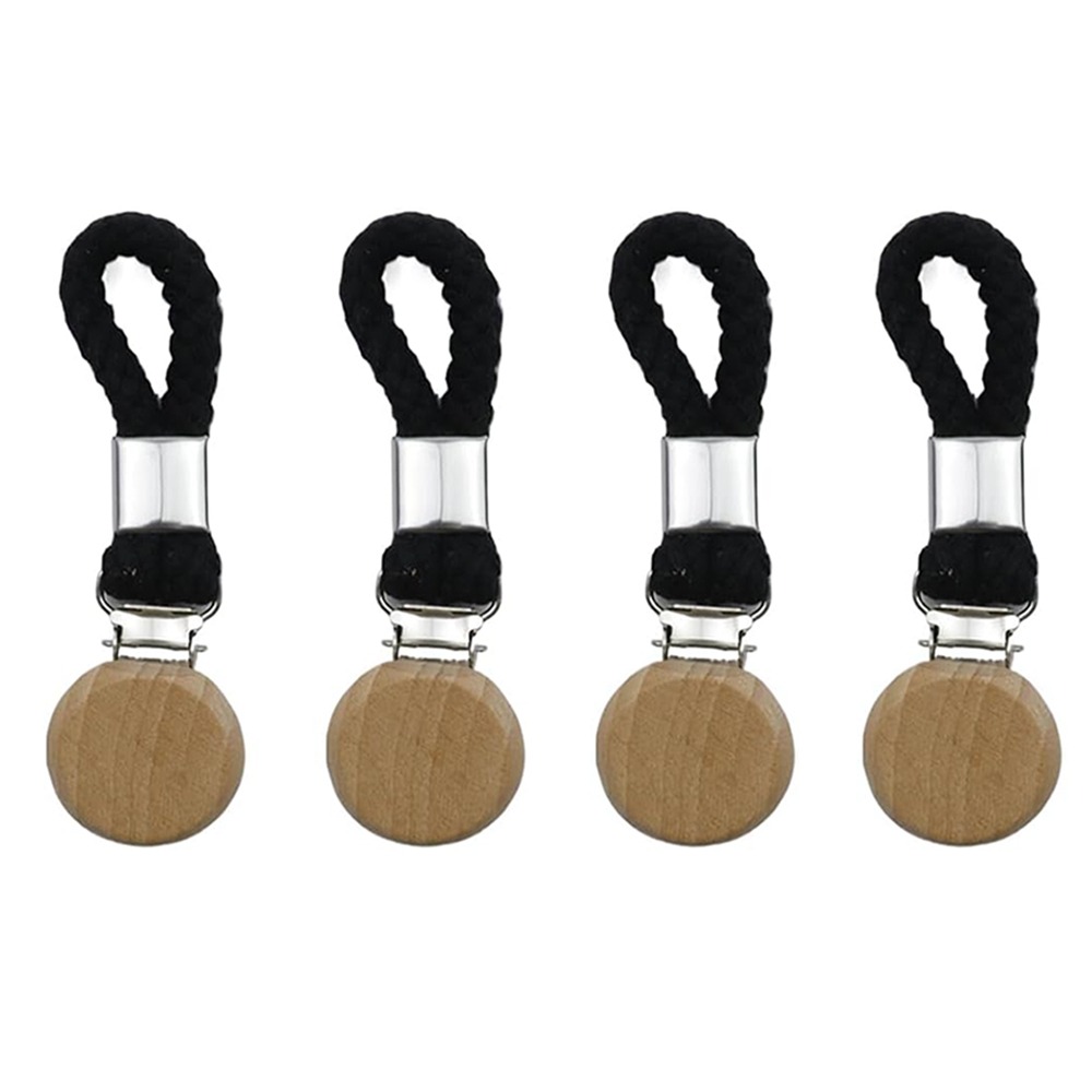 4 kpl punottuja pyyheripustimia, kulutusta kestävät, tilaa säästävät pienet punotut köysikiinnikkeet, kannettavat ja kätevät käsipyyheripustimet: Punainen