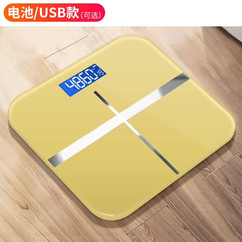 Body Fat Scale Smart Electronic ​Scales LED Digital Bathroom Weight Scale Balance Body Composition Analyzer Weighing Scale: Gold