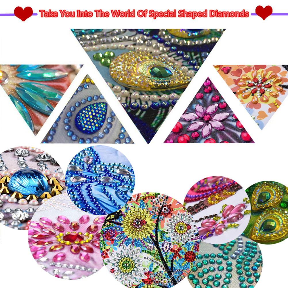 5d diamantmaleri læder bogmærker diy sæt specielt formet diamant broderi bog mærker gør kit diy håndværk