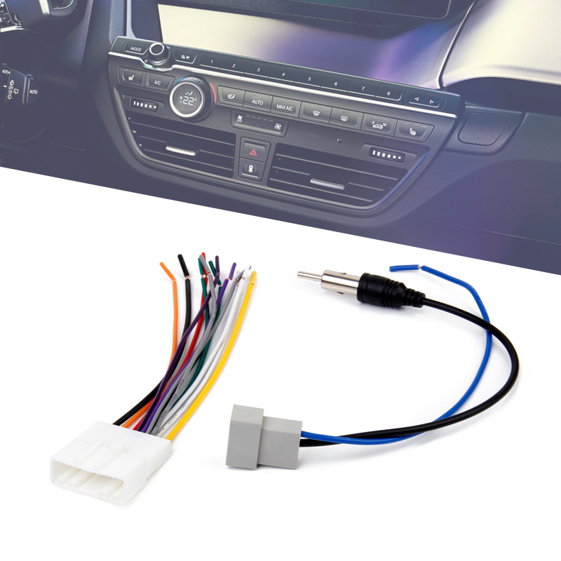 1 Set Auto Radio Fm Antenne Kabel Connector Kabel & Radio Stereo Kabelboom Kabel Voor Nissan/Liwei/ qashqai/Sunny/Tiida Etc