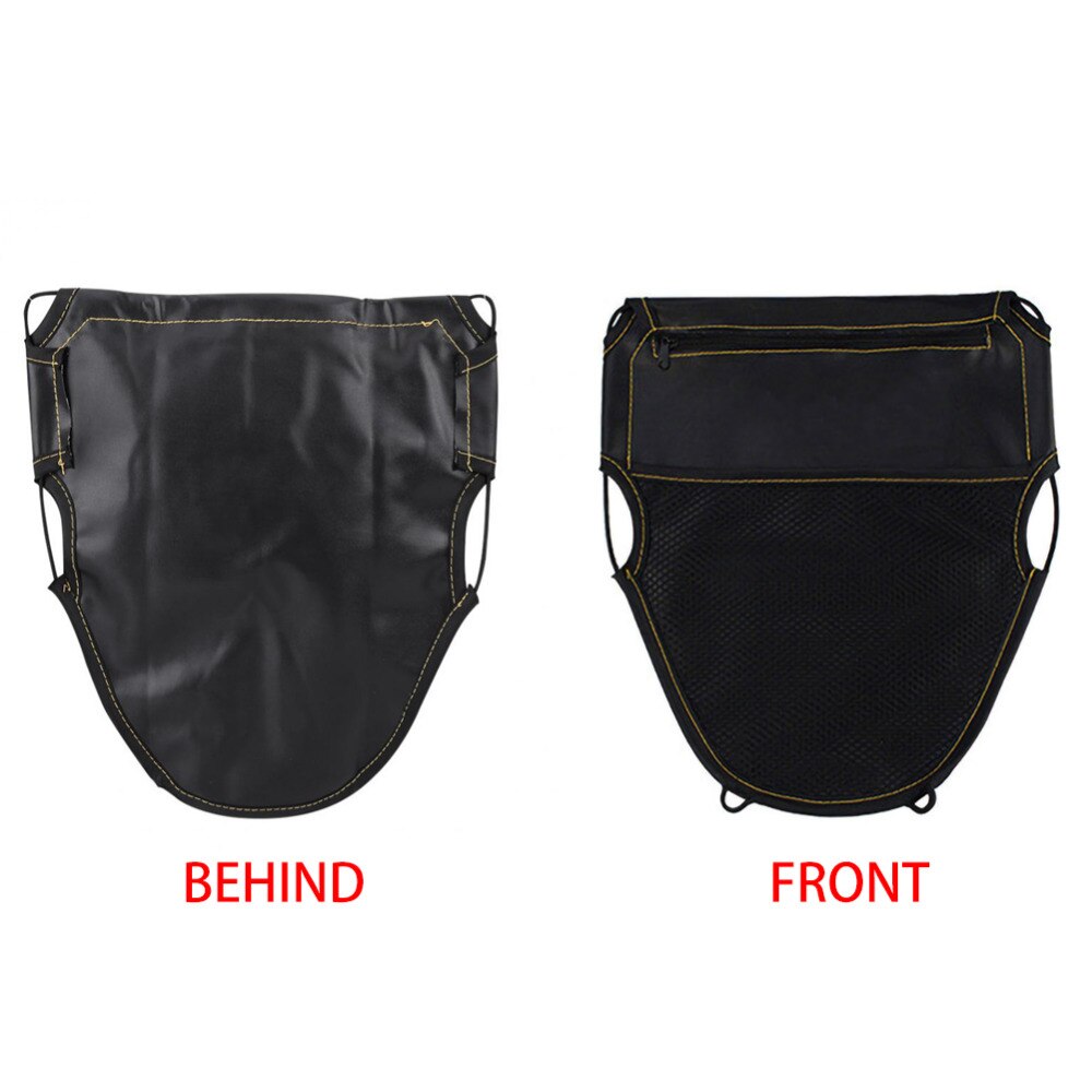 Motorfiets Scooter Seat Bag Pu Leer Scooter Onder Seat Storage Bag Dual Zakken Organisator Voor Portefeuilles Documenten Kaarten