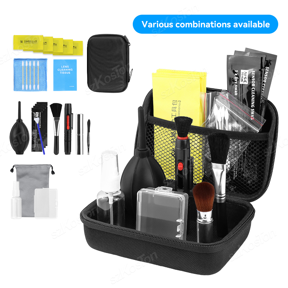 DSLR Camera Cleaning Kit with Cleaning Swabs Microfiber Cloths Camera Cleaning Pen for Camera Lens Optical Lens