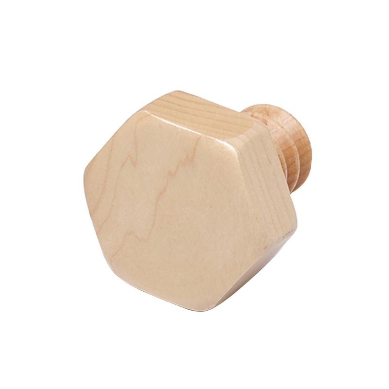 Gancho decorativo de madera maciza para abrigos, colgador de pared de madera para colgar en la pared, colgador de botón, accesorio para hogar cruzado de haya