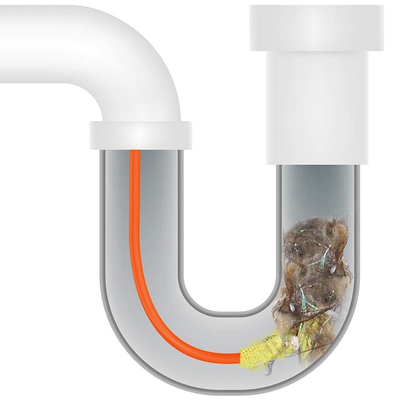 12 Pieces Drain Sink Snake Drain Clog Remover Hair Drain Relief Auger Cleaning Tool Drain Clog Remover Kit