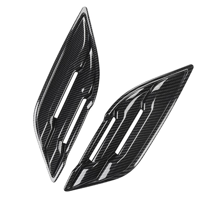 Carbon Fiber Car Fender Air Outlet Side Vent Cover Trim Sticker for Ford Raptor F150: Default Title