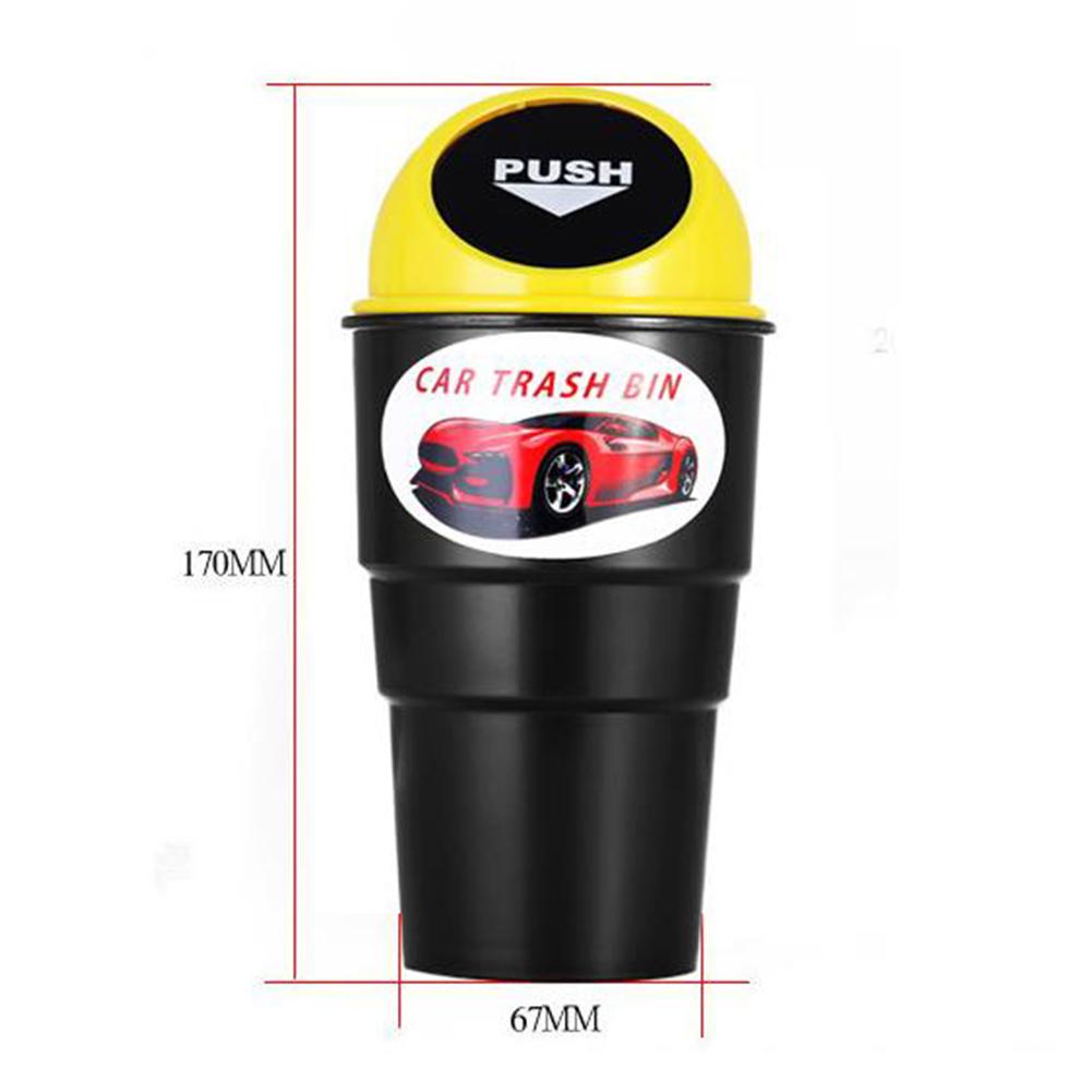 Mini Multi-functional Car Vehicles Trash Bin Rubbish Garbage Can Storage Box