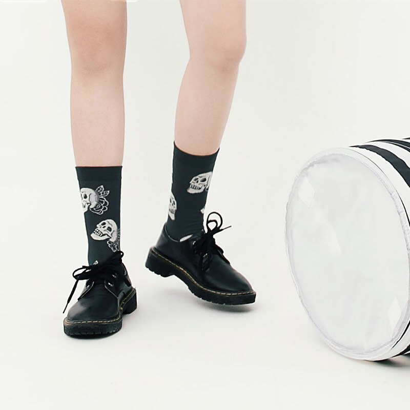 Konstprodukt harajuku love peace tecknad par strumpor hip hop trend andas halkskydd glada strumpor