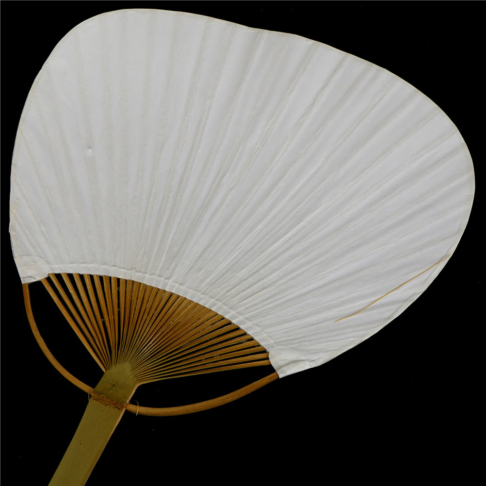 1/2pcs White Folding Paper Plain White Hand Fan Painted Handmade Wedding Party Favors Photo Props
