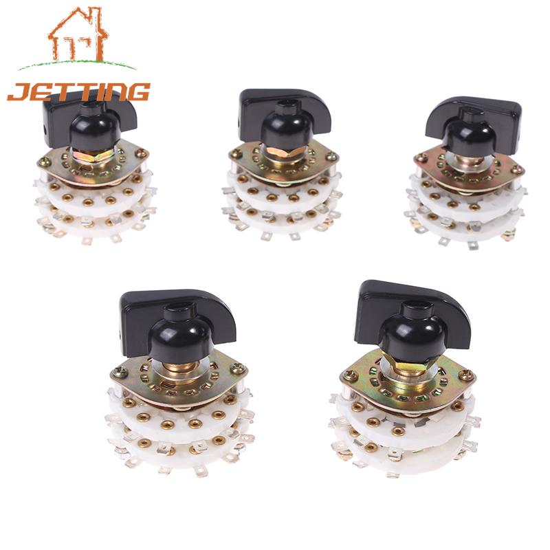 KCZ 2 Pole 6/7/8/9/10/11 4 Pole 3/5 Position With Channel Rotary Switch Selector With Cap Rotary Switch Selector