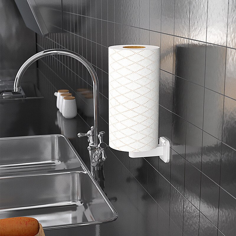 Verticale Type Houder Geperforeerd Wc Keuken Roll Stand Creatieve Muur Opknoping Hand Papier Rack Eenvoudige Toiletrolhouder