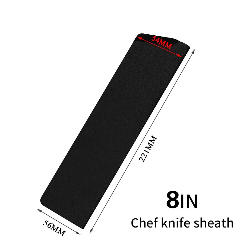 Kitchen Velvet Knife Sheath Black Knife Covers Sheath Edge Guards Case Protector Universal Knife Blade Kitchen Accessories: 04