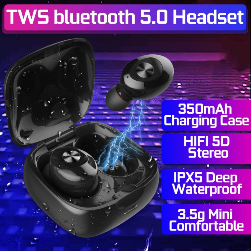 Tragbare Bluetooth 5,0 Wireless Kopfhörer Stereo In-Ear Sport Earbuds XG-12 IPX5 Wasserdichte Mini Headset Mit Lade Fall