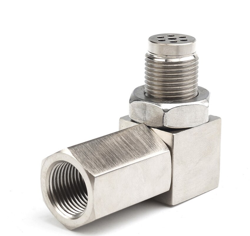 Mini 90 Degree CEL Check Engine Light Bungs O2 Oxygen Sensor Socket Spacer