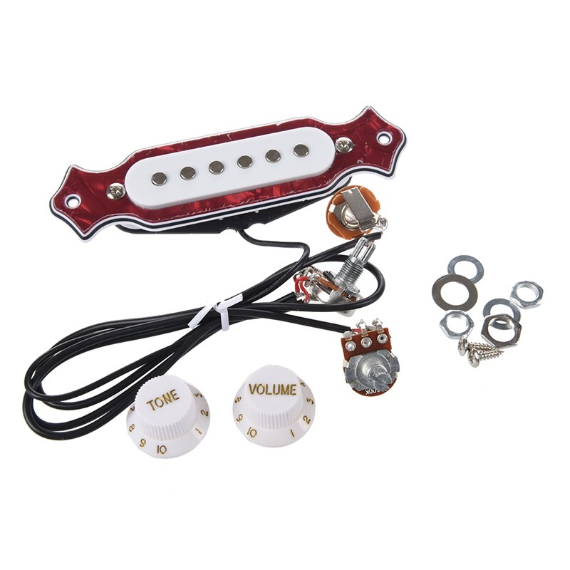 Capteur de guitare acoustique magnétique à bobine unique 3X