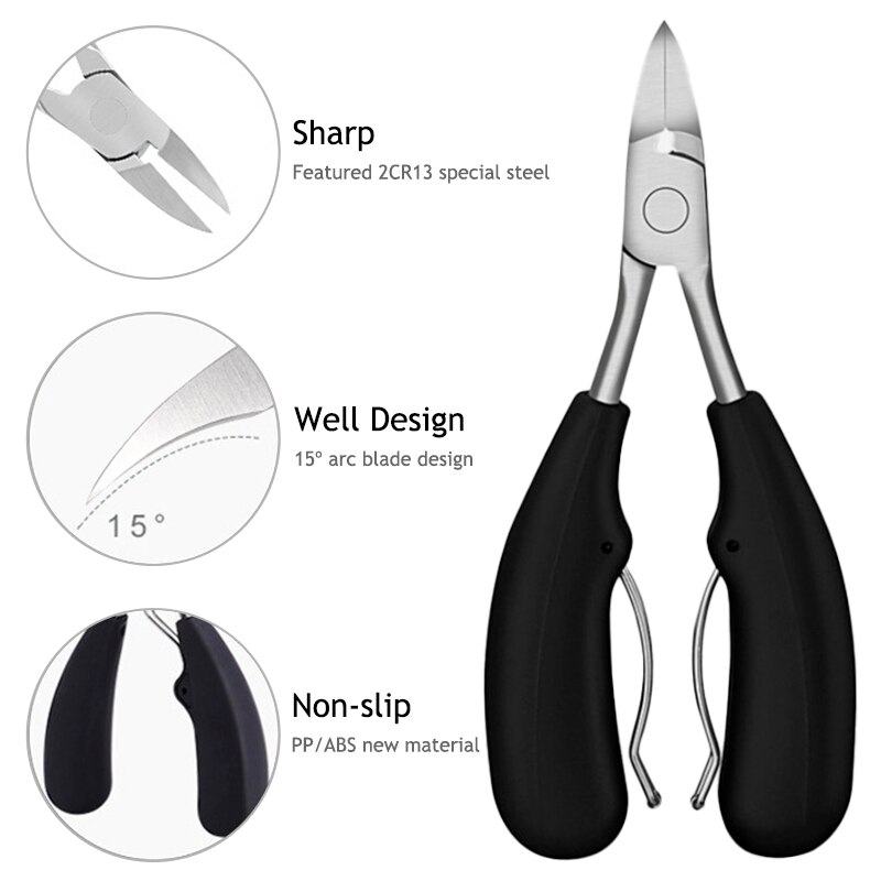 Nail Cuticle Scissors Fingernail&amp;Toenail Nail Clippers Toenails Nippers Dead Skin Remover Manicure Tool Pedicure Trimming E0002A