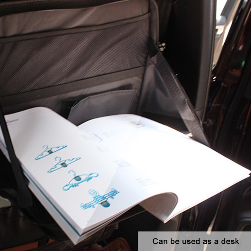Bil bagsædebord bærbar computer holder bærbar bil computer skrivebordsbeslag sammenklappelig bærbar mad madbakke opbevaringspose indvendigt tilbehør