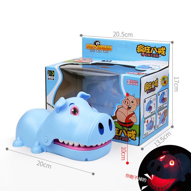 Crocodile bouche dentiste grande bouche Crocodile mordre doigt jeu drôle soulagement du Stress Gags jouets avec lumière et son enfants