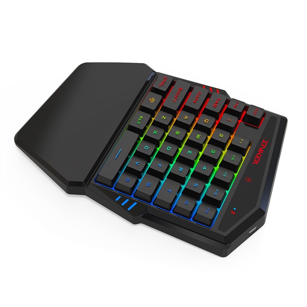 K99 Wireless Keyboard Mouse Set ergonomico multicolore retroilluminazione gioco con una sola mano 35 35 tasti tastiera 2400DPI 6 tasti Mouse