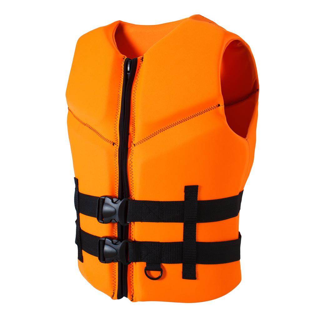 Life vest kayak fishing life vest pool swim vest wakeboard snorkeling with a life vest: Orange / S