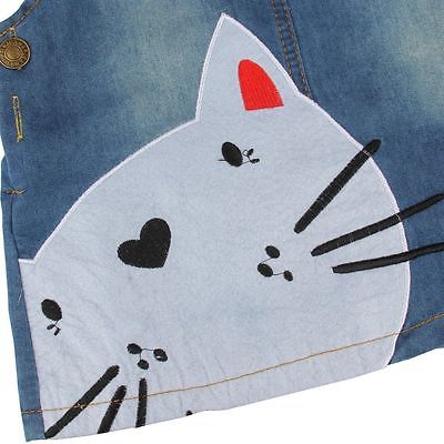 Salopette en jean Denim avec chat mignon pour enfant en bas âge, vêtement pour garçon et fille