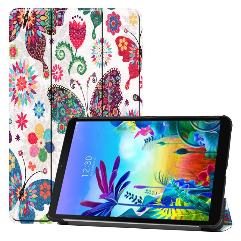 For LG G Pad GPad 5 Case 10 1 inch LM-T600L PU Leather Folding Stand Magnetic Cover for LG GPad5 10.1 inch Tablet Case Kids: HD