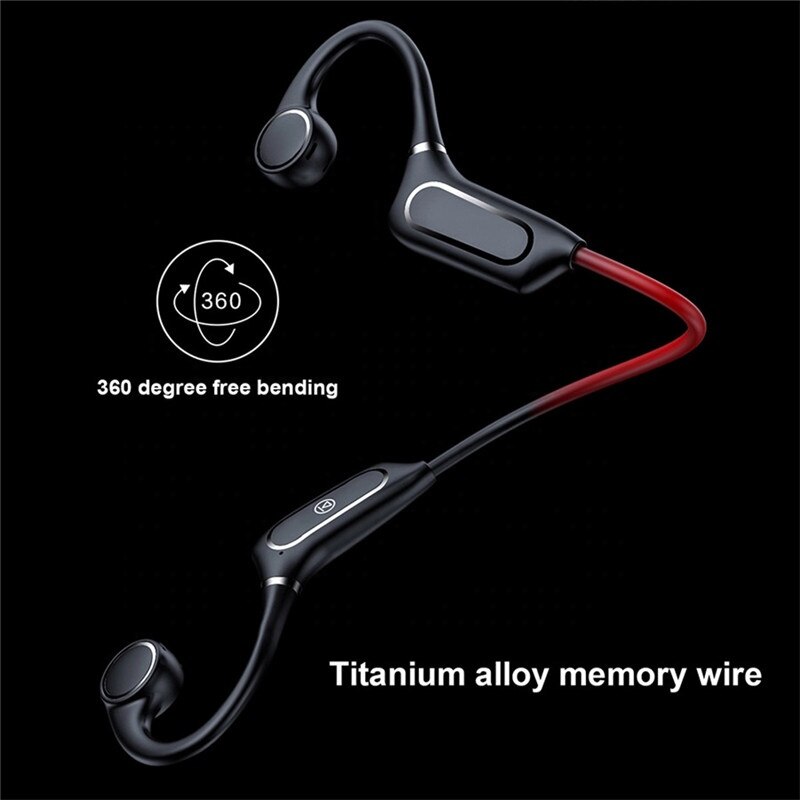 H12 Draadloze Bluetooth Beengeleiding Koptelefoon Stereo Oordopjes Sport Waterdichte Hoofdtelefoon Noise Cancellation Headset Met Microfoon