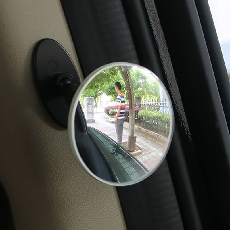 Miroir adhésif pour bébé, grand Angle, rond, rond, à Angle mort, intérieur de la voiture