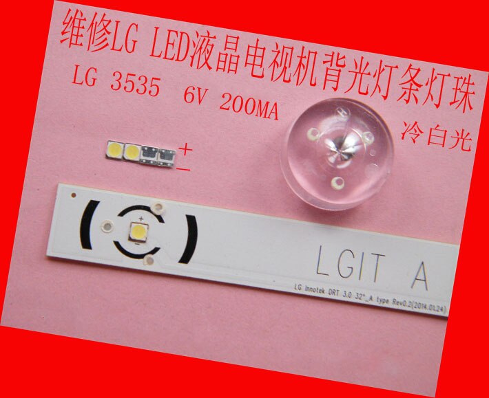 VOOR LCD TV reparatie LG led TV backlight strip verlichting met licht emitting diode 3535 SMD LED kralen 6 V