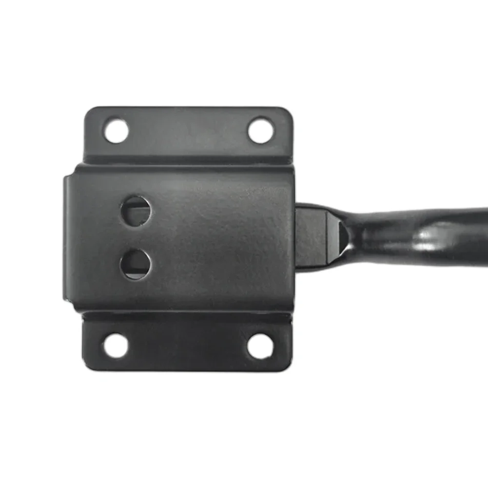 Self Locking Gate Latch Automatic Heavy Force Lever Fence Gate Lock For Wood Fence Gate Door Latches Steel Black Fence Lock Tool