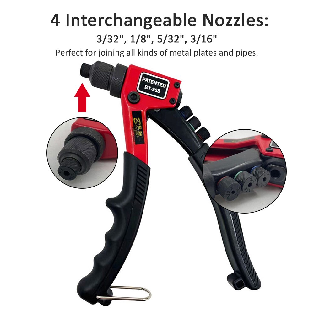 Hand Rivet Gun Heavy Duty Single Hand Manual Rivet... – Vicedeal