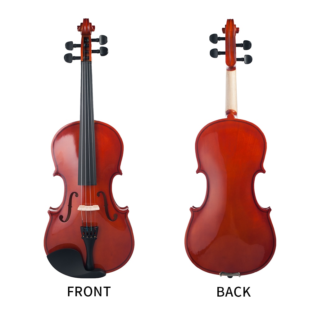 Solid Wood 3/4 Violin Fiddle for Beginner Student