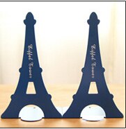 Eenvoudige metalen toren boekensteun groot boek staand boekenstandaard boekenhouder organizer kantoor organizer kantoorondersteuning: Blauw